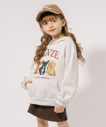 URBAN CHERRY（アーバンチェリー）の「ドッグプリントデザインオーバーサイズフーディ（スウェット・キッズ）」