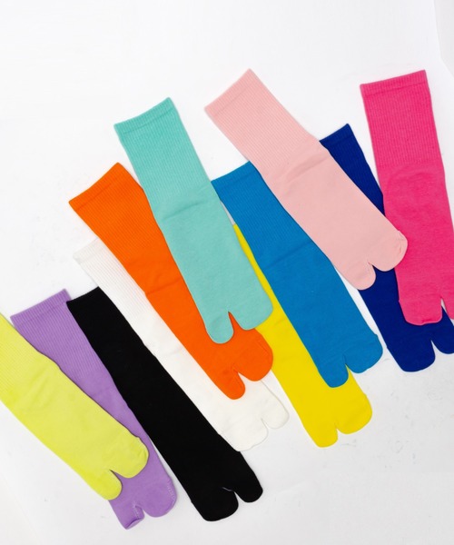 SVEC（シュベック）の「カラーリング 足袋 リブソックス（ソックス/靴下・レディース・グリーン系その他/イエロー/オレンジ/ブルー系その他/ラベンダー/ピンク/ホワイト/ピンク系その他/ブラック/ブルー系その他2/ターコイズブルー・FREE）」の17枚目の写真