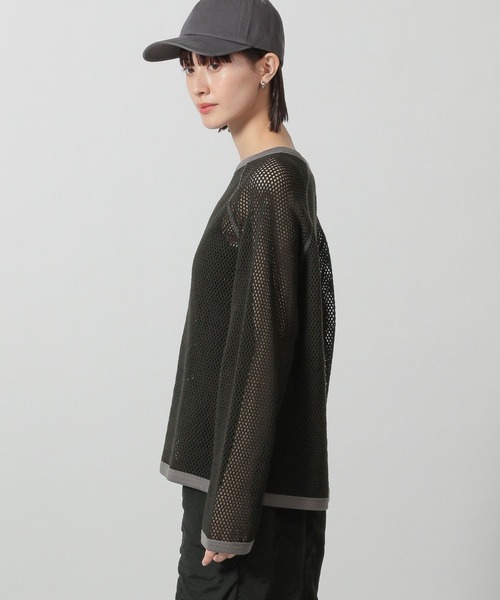 LAKOLE（ラコレ）の「ラグランメッシュプルオーバー長袖 / 322600（Tシャツ/カットソー・レディース・イエロー/アイボリー/ブラック・FREE）」の7枚目の写真