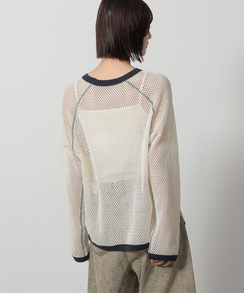 LAKOLE（ラコレ）の「ラグランメッシュプルオーバー長袖 / 322600（Tシャツ/カットソー・レディース・イエロー/アイボリー/ブラック・FREE）」の13枚目の写真