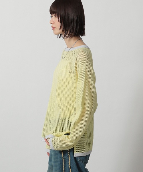 LAKOLE（ラコレ）の「ラグランメッシュプルオーバー長袖 / 322600（Tシャツ/カットソー・レディース・イエロー/アイボリー/ブラック・FREE）」の17枚目の写真