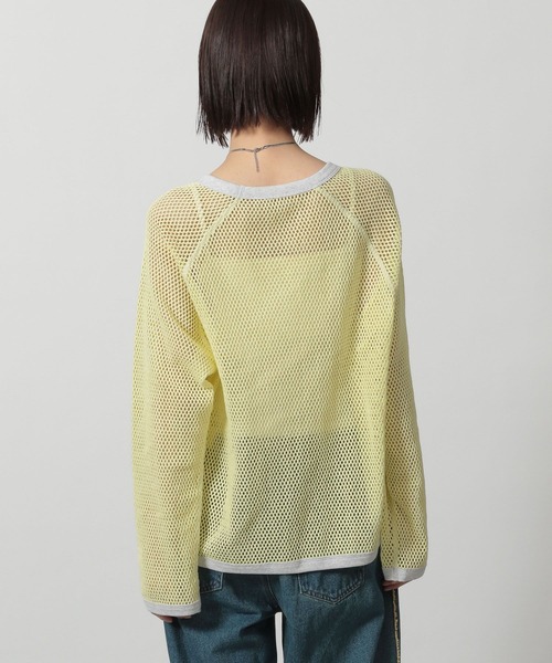 LAKOLE（ラコレ）の「ラグランメッシュプルオーバー長袖 / 322600（Tシャツ/カットソー・レディース・イエロー/アイボリー/ブラック・FREE）」の18枚目の写真