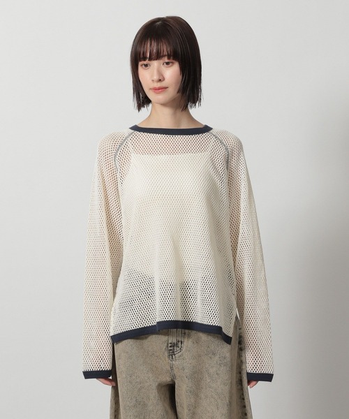 LAKOLE（ラコレ）の「ラグランメッシュプルオーバー長袖 / 322600（Tシャツ/カットソー・レディース・イエロー/アイボリー/ブラック・FREE）」の19枚目の写真