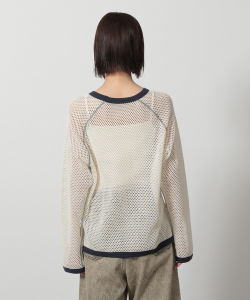 LAKOLE（ラコレ）の「ラグランメッシュプルオーバー長袖 / 322600（Tシャツ/カットソー・レディース・イエロー/アイボリー/ブラック・FREE）」の21枚目の写真