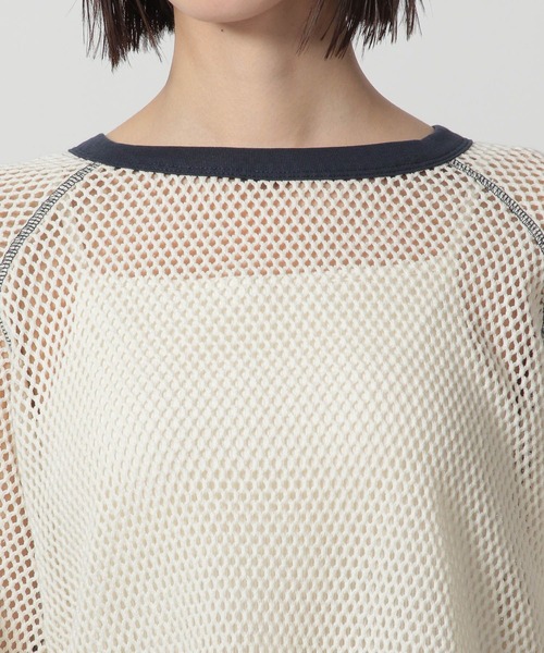 LAKOLE（ラコレ）の「ラグランメッシュプルオーバー長袖 / 322600（Tシャツ/カットソー・レディース・イエロー/アイボリー/ブラック・FREE）」の22枚目の写真