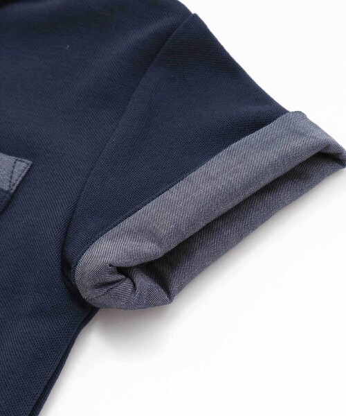 BeBe（ベベ）の「カノコエンブレム刺しゅう半袖ポロシャツ(80~150cm)（ポロシャツ・キッズ・ホワイト/ネイビー・120cm/130cm/110cm/150cm/100cm/140cm）」の15枚目の写真