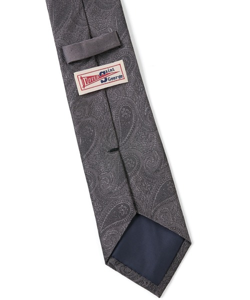 The DUFFER of ST.GEORGE（ザダファーオブセントジョージ）の「DUFFER ORIGINAL PAISLEY×SOLID TIE：DUFFERオリジナル ペイズリータイ（ネクタイ・メンズ・ネイビー/バーガンディー/グレー・F）」の4枚目の写真