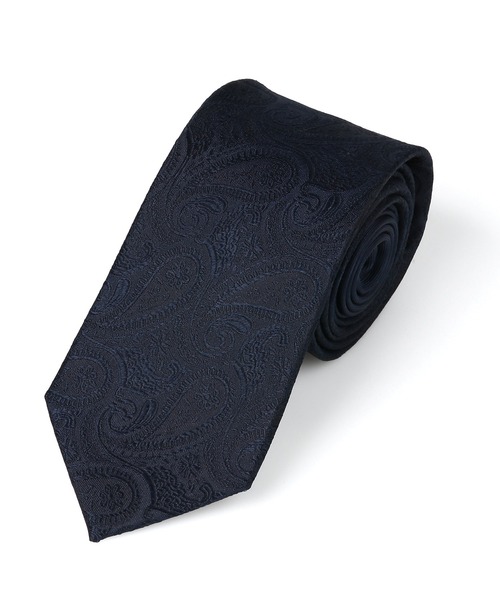 The DUFFER of ST.GEORGE（ザダファーオブセントジョージ）の「DUFFER ORIGINAL PAISLEY×SOLID TIE：DUFFERオリジナル ペイズリータイ（ネクタイ・メンズ・ネイビー/バーガンディー/グレー・F）」の7枚目の写真