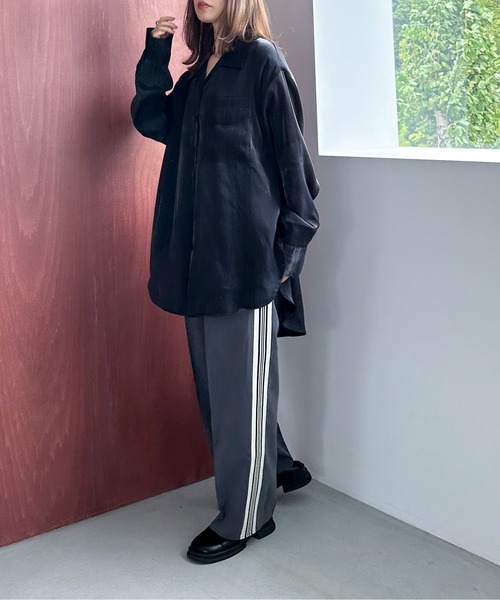 feepur（フェピュール）の「スラックス（スラックス・レディース・ネイビー・MEDIUM）」の4枚目の写真