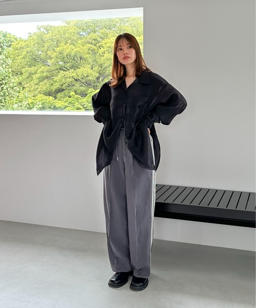 feepur（フェピュール）の「スラックス（スラックス・レディース・ネイビー・MEDIUM）」の6枚目の写真