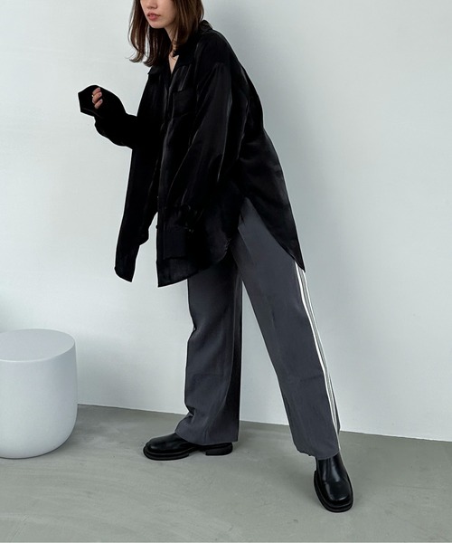 feepur（フェピュール）の「スラックス（スラックス・レディース・ネイビー・MEDIUM）」の9枚目の写真