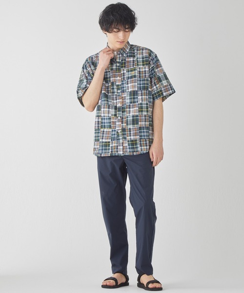 KRIFF MAYER(クリフメイヤー)の「【綿100%】パッチワークリラックスシャツ(シャツ/ブラウス・メンズ・レッド/グリーン/ネイビー/オフホワイト・MEDIUM/LARGE/X-LARGE)」の5枚目の写真