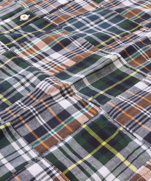 KRIFF MAYER(クリフメイヤー)の「【綿100%】パッチワークリラックスシャツ(シャツ/ブラウス・メンズ・レッド/グリーン/ネイビー/オフホワイト・MEDIUM/LARGE/X-LARGE)」の11枚目の写真