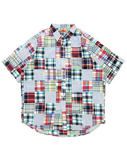 KRIFF MAYER(クリフメイヤー)の「【綿100%】パッチワークリラックスシャツ(シャツ/ブラウス・メンズ・レッド/グリーン/ネイビー/オフホワイト・MEDIUM/LARGE/X-LARGE)」の19枚目の写真