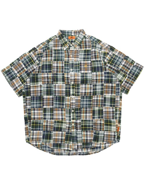 KRIFF MAYER(クリフメイヤー)の「【綿100%】パッチワークリラックスシャツ(シャツ/ブラウス・メンズ・レッド/グリーン/ネイビー/オフホワイト・MEDIUM/LARGE/X-LARGE)」の20枚目の写真