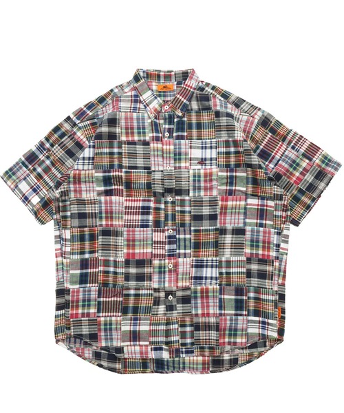 KRIFF MAYER(クリフメイヤー)の「【綿100%】パッチワークリラックスシャツ(シャツ/ブラウス・メンズ・レッド/グリーン/ネイビー/オフホワイト・MEDIUM/LARGE/X-LARGE)」の21枚目の写真