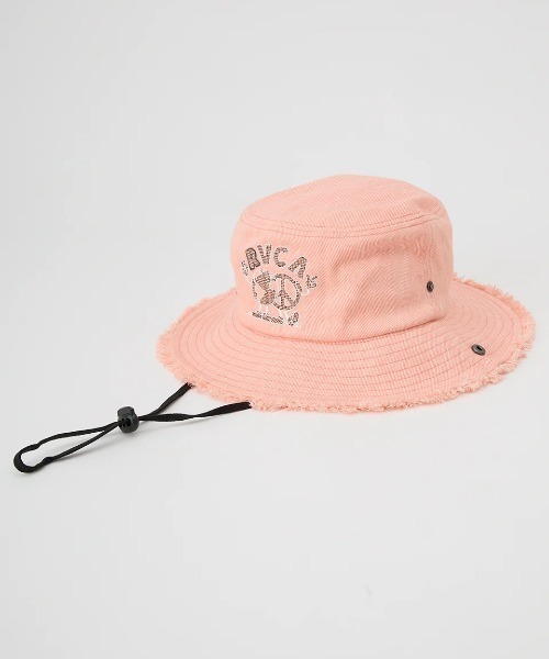 RVCA(ルーカ)の「RVCA メンズ RVCA UNITED SAFARI HAT ハット 【2025年春夏モデル】/ルーカイラスト刺繍ハット(ハット・メンズ・サンドベージュ/ブラック/パープル系その他・FREE)」の3枚目の写真