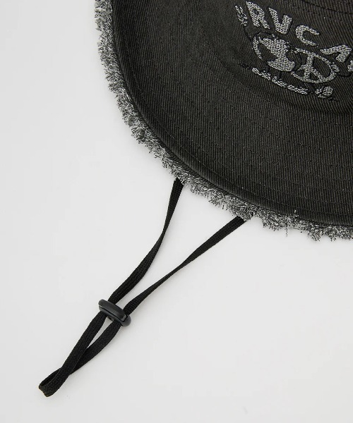 RVCA(ルーカ)の「RVCA メンズ RVCA UNITED SAFARI HAT ハット 【2025年春夏モデル】/ルーカイラスト刺繍ハット(ハット・メンズ・サンドベージュ/ブラック/パープル系その他・FREE)」の9枚目の写真