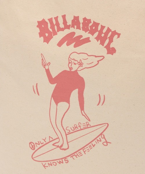 BILLABONG(ビラボン)の「BILLABONG レディース SURF GIRL TOTE トートバッグ 【2025年春夏モデル】/ビラボンイラストプリントトートバッグ(トートバッグ・レディース・ナチュラル・FREE)」の5枚目の写真
