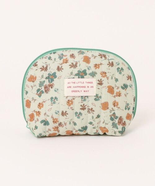セール】Pochi Pouch/レトロ フラワー アーチ型 ジップ ポーチ(ポーチ セール】Pochi Pouch/レトロ フラワー アーチ型 ジップ ポーチ(ポーチ