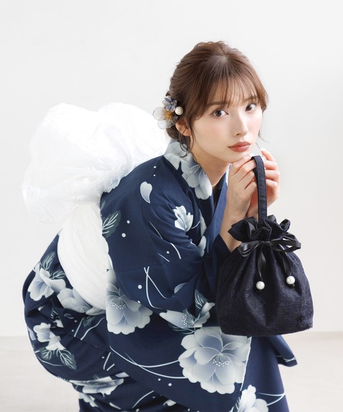 セール】夏を彩るレディース浴衣2点セット （浴衣＋帯）（浴衣