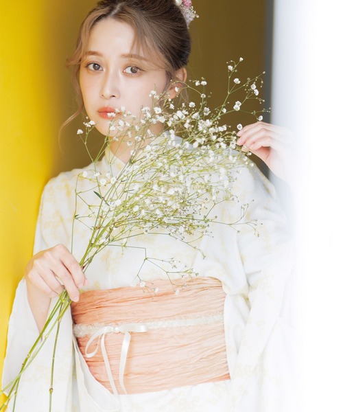 【かんたん着付け】ワンピース浴衣3点セット(羽織り・ワンピース・帯)【TN】 かんたん着付け】ワンピース浴衣3点セット(羽織り・ワンピース