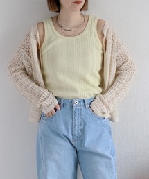 ランダムリブタンクトップ