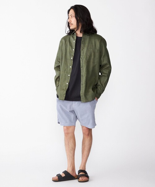 SHIPS（シップス）の「SHIPS:〈洗濯機可能〉サマー コーデュロイ イージー ショーツ（その他パンツ・メンズ・ベージュ/サックスブルー/ライトグリーン/ベビーピンク・SMALL/MEDIUM/LARGE）」の8枚目の写真