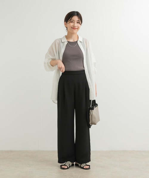 URBAN RESEARCH DOORS(アーバンリサーチドアーズ)の「メッシュシャツ(シャツ/ブラウス・レディース・オフホワイト・MEDIUM)」の4枚目の写真