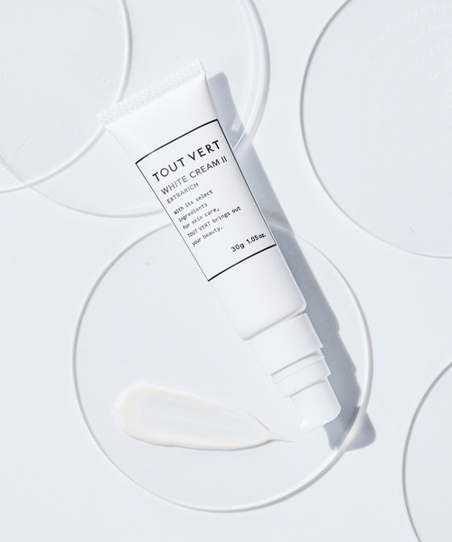 TOUT VERT WHITE CREAM II 30g エクストラクト 試してみた】ホワイトクリームII エクストラリッチ TOUT VERTの