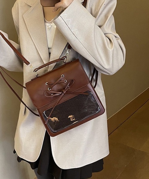 almo（アルモ）の「【LAMPOON】2WAY痛バッグ（ハンドバッグ・レディース・シルバー/ブラック/ブラウン・FREE）」の2枚目の写真