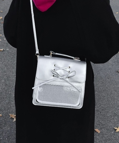 almo（アルモ）の「【LAMPOON】2WAY痛バッグ（ハンドバッグ・レディース・シルバー/ブラック/ブラウン・FREE）」の22枚目の写真