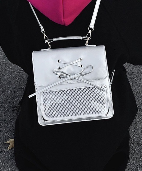 almo（アルモ）の「【LAMPOON】2WAY痛バッグ（ハンドバッグ・レディース・シルバー/ブラック/ブラウン・FREE）」の15枚目の写真