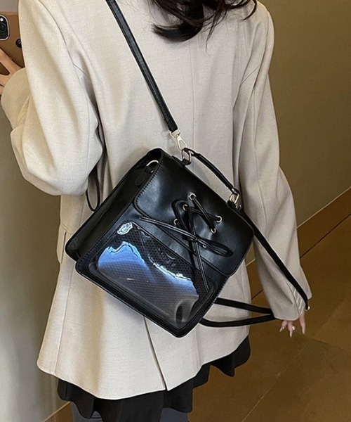 almo（アルモ）の「【LAMPOON】2WAY痛バッグ（ハンドバッグ・レディース・シルバー/ブラック/ブラウン・FREE）」の18枚目の写真