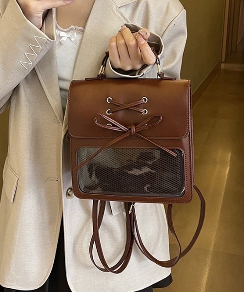 almo（アルモ）の「【LAMPOON】2WAY痛バッグ（ハンドバッグ・レディース・シルバー/ブラック/ブラウン・FREE）」の8枚目の写真