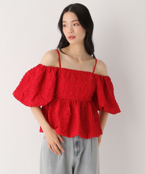 Heather(ヘザー)の「マルチWAYジャガードブラウス 491033(シャツ/ブラウス・レディース・アイボリー/ブラック/レッド/ブラウン・FREE)」の4枚目の写真