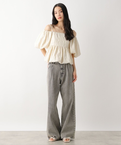 Heather(ヘザー)の「マルチWAYジャガードブラウス 491033(シャツ/ブラウス・レディース・アイボリー/ブラック/レッド/ブラウン・FREE)」の6枚目の写真