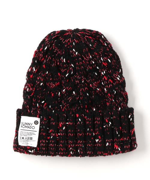 go slow caravan(ゴースローキャラバン)の「OUTDOOR ROPE KNIT WACHI CAP(ニットキャップ/ビーニー・メンズ・ブラック/カーキ/レッド/ワインレッド/モカ/ベージュ/ネイビー/杢グレー/ターコイズブルー/ブラック系その他/オリーブ/グレー・FREE)」の3枚目の写真