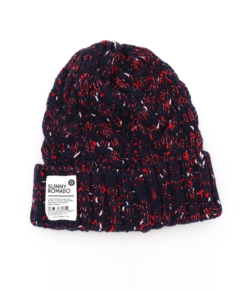 go slow caravan(ゴースローキャラバン)の「OUTDOOR ROPE KNIT WACHI CAP(ニットキャップ/ビーニー・メンズ・ブラック/カーキ/レッド/ワインレッド/モカ/ベージュ/ネイビー/杢グレー/ターコイズブルー/ブラック系その他/オリーブ/グレー・FREE)」の10枚目の写真