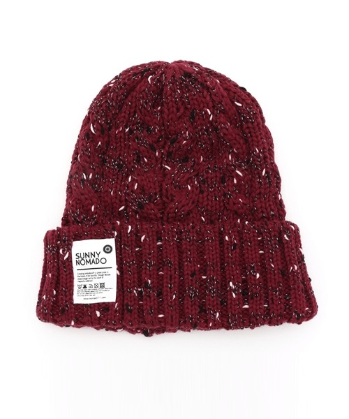 go slow caravan(ゴースローキャラバン)の「OUTDOOR ROPE KNIT WACHI CAP(ニットキャップ/ビーニー・メンズ・ブラック/カーキ/レッド/ワインレッド/モカ/ベージュ/ネイビー/杢グレー/ターコイズブルー/ブラック系その他/オリーブ/グレー・FREE)」の12枚目の写真