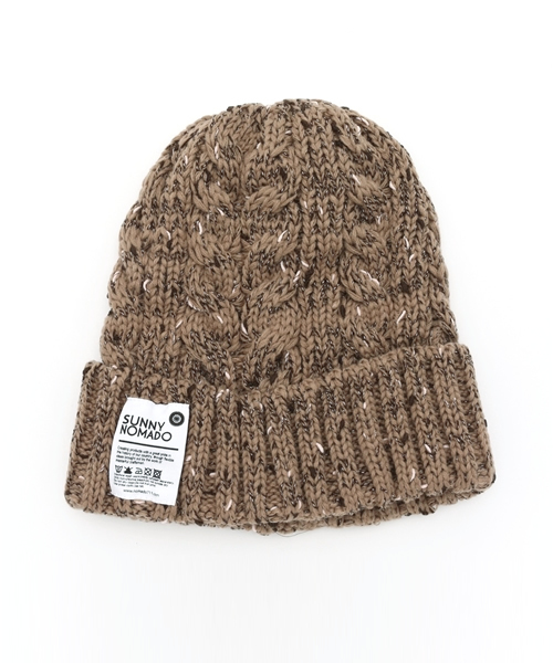 go slow caravan(ゴースローキャラバン)の「OUTDOOR ROPE KNIT WACHI CAP(ニットキャップ/ビーニー・メンズ・ブラック/カーキ/レッド/ワインレッド/モカ/ベージュ/ネイビー/杢グレー/ターコイズブルー/ブラック系その他/オリーブ/グレー・FREE)」の6枚目の写真
