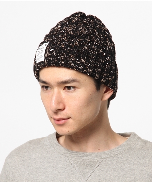 go slow caravan(ゴースローキャラバン)の「OUTDOOR ROPE KNIT WACHI CAP(ニットキャップ/ビーニー・メンズ・ブラック/カーキ/レッド/ワインレッド/モカ/ベージュ/ネイビー/杢グレー/ターコイズブルー/ブラック系その他/オリーブ/グレー・FREE)」の16枚目の写真