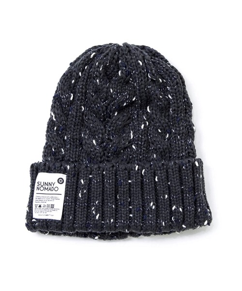 go slow caravan(ゴースローキャラバン)の「OUTDOOR ROPE KNIT WACHI CAP(ニットキャップ/ビーニー・メンズ・ブラック/カーキ/レッド/ワインレッド/モカ/ベージュ/ネイビー/杢グレー/ターコイズブルー/ブラック系その他/オリーブ/グレー・FREE)」の5枚目の写真