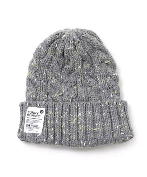 go slow caravan(ゴースローキャラバン)の「OUTDOOR ROPE KNIT WACHI CAP(ニットキャップ/ビーニー・メンズ・ブラック/カーキ/レッド/ワインレッド/モカ/ベージュ/ネイビー/杢グレー/ターコイズブルー/ブラック系その他/オリーブ/グレー・FREE)」の4枚目の写真