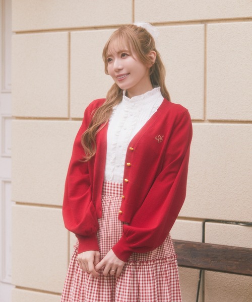 Areeam（アリーム）の「UVカットVネックカーディガン（カーディガン/ボレロ・レディース・ホワイト/レッド・FREE）」の15枚目の写真