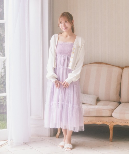 Areeam（アリーム）の「UVカットVネックカーディガン（カーディガン/ボレロ・レディース・ホワイト/レッド・FREE）」の7枚目の写真