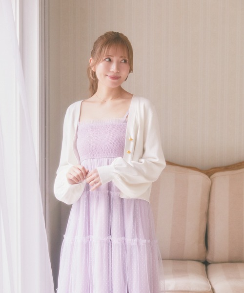 Areeam（アリーム）の「UVカットVネックカーディガン（カーディガン/ボレロ・レディース・ホワイト/レッド・FREE）」の3枚目の写真