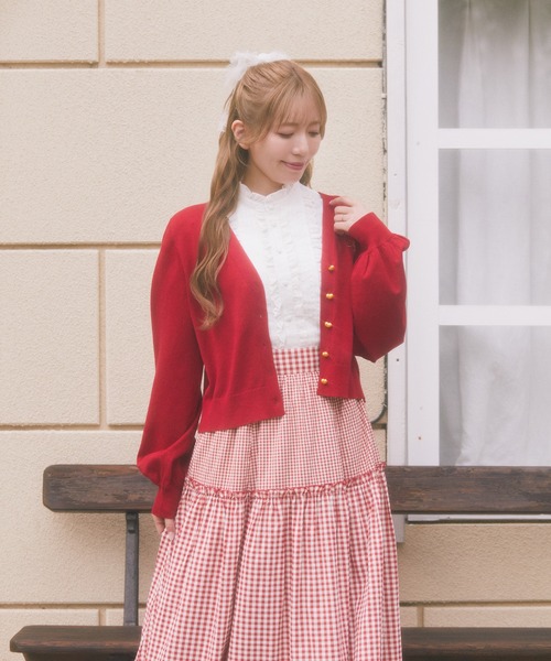 Areeam（アリーム）の「UVカットVネックカーディガン（カーディガン/ボレロ・レディース・ホワイト/レッド・FREE）」の17枚目の写真