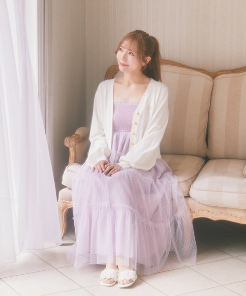 Areeam（アリーム）の「UVカットVネックカーディガン（カーディガン/ボレロ・レディース・ホワイト/レッド・FREE）」の8枚目の写真