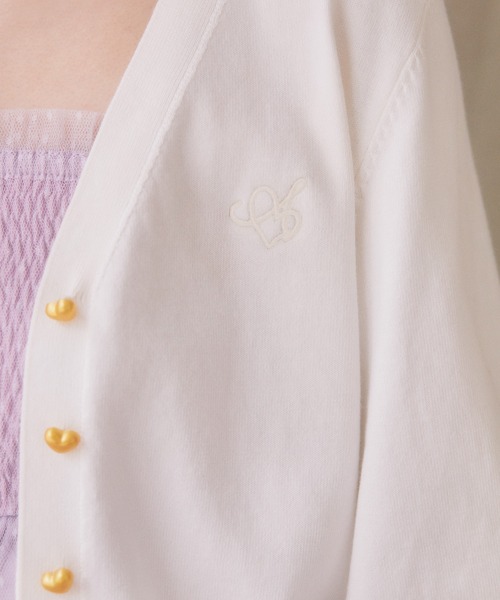 Areeam（アリーム）の「UVカットVネックカーディガン（カーディガン/ボレロ・レディース・ホワイト/レッド・FREE）」の9枚目の写真